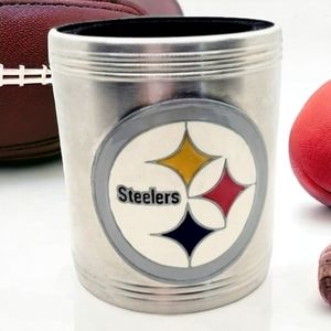 Steelers can cooler sleeve insulated cozi